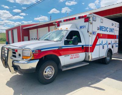 Side View of the Medic Unit Truck
