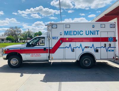 Front View of the Medic Unit Truck